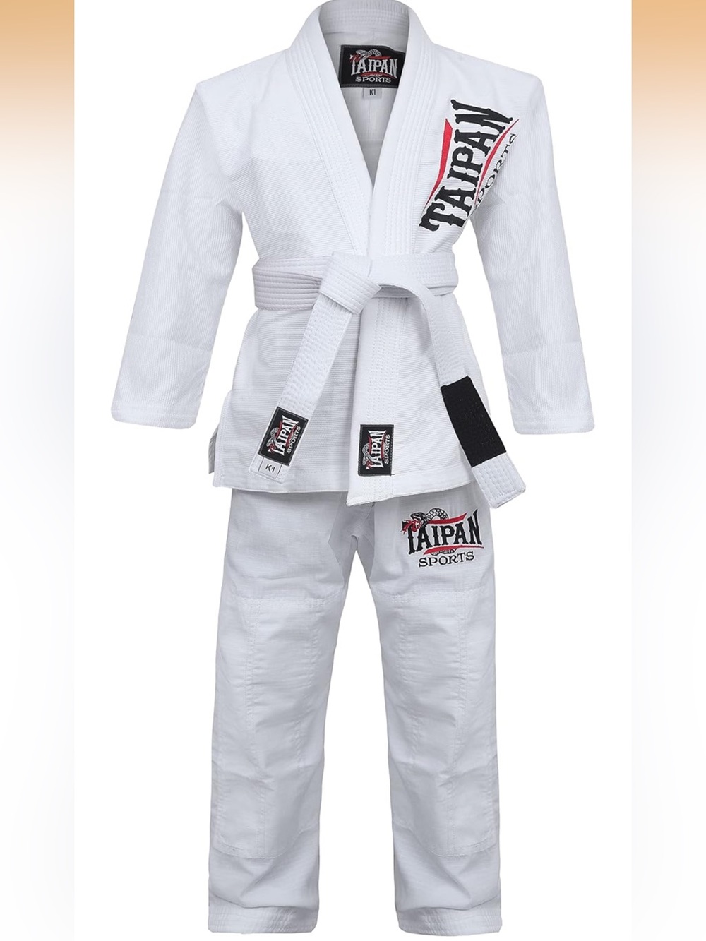 Kids White Jiu-Jitsu Gi - Lightweight Training Uniform